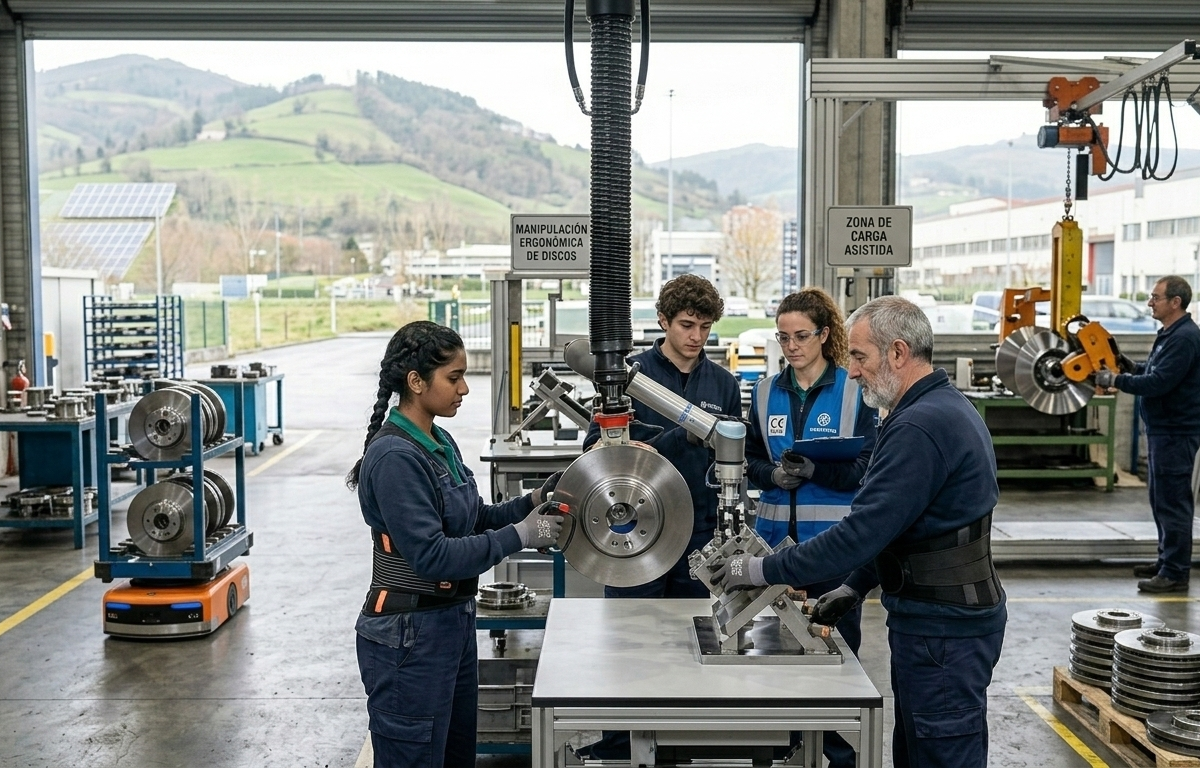 Manipulación discos ergonómica